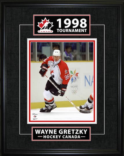 Wayne Gretzky Framed 16" x 20" Classic Series 1998 Olympics